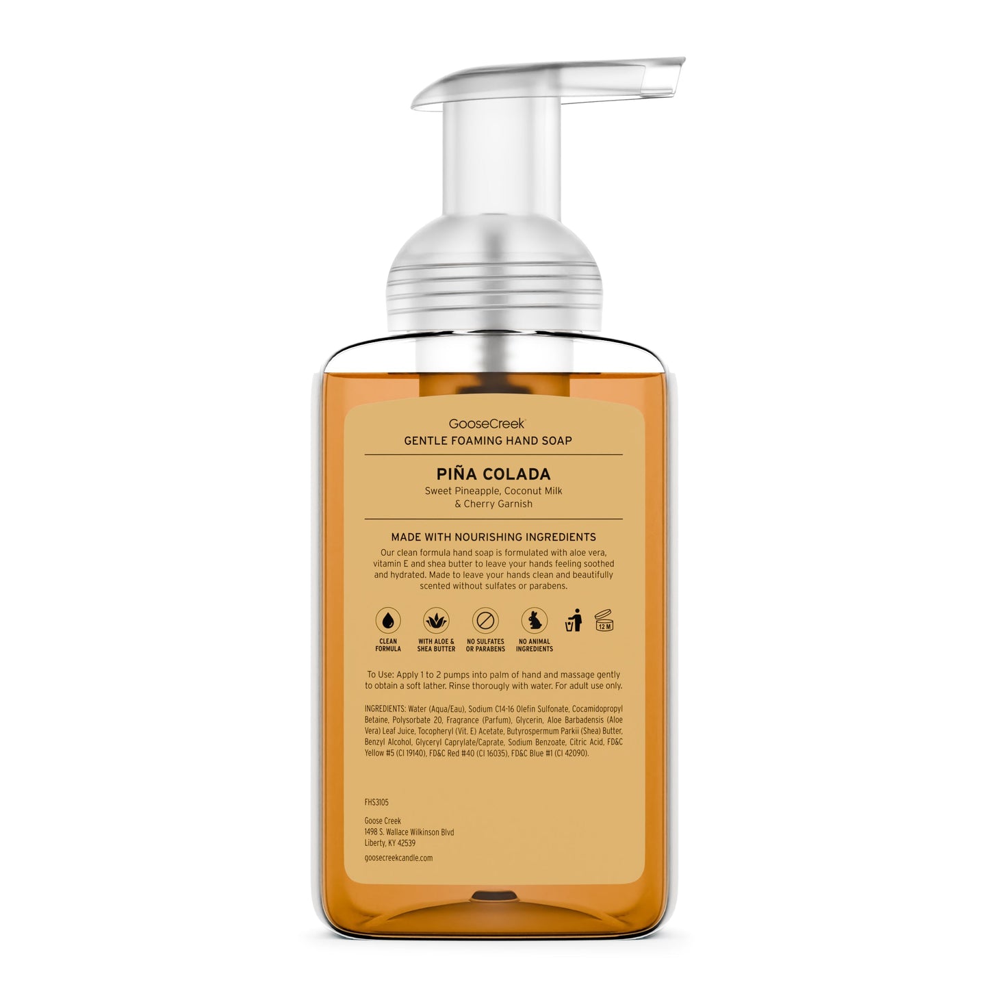 Pina Colada Lush Foaming Hand Soap